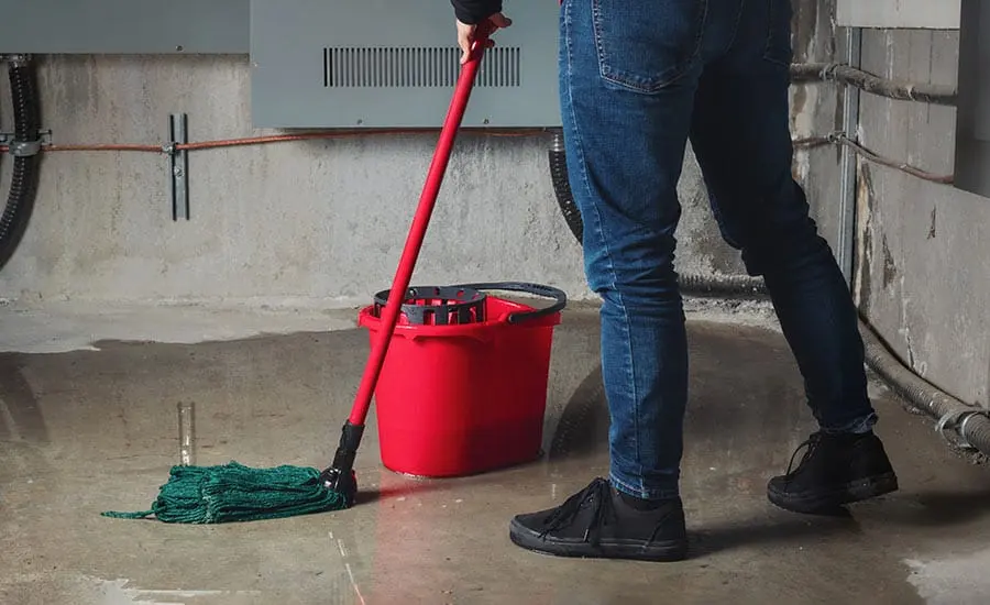 Sump pump failure basement water damage in a Marietta, GA home